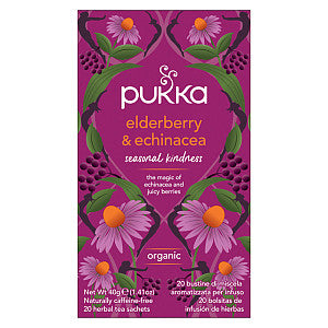 Pukka - Thé Elderberry et Echinacea 20 sacs | Prenez un sac de 20