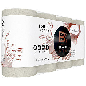 BlackSatino - Toiletpapier blacksatino greengrow ct10 3l 200vel | Omdoos a 6 pak x 8 rol