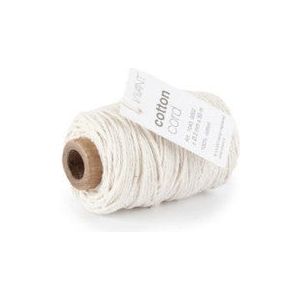 Cotton Cord / Corde en coton 50 mètres crème ø2mm