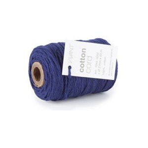 Cotton Cord / Corde en coton 50 mètres bleu foncé ø2mm