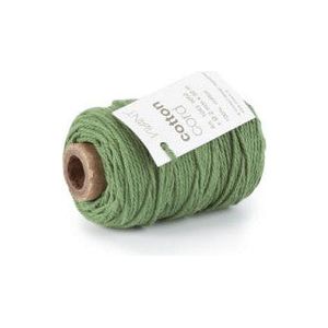 Cotton Cord / Corde en coton 50 mètres vert foncé ø2mm