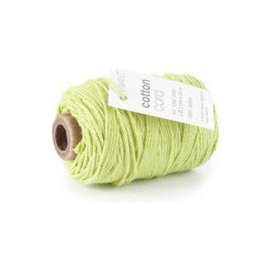 Cotton Cord / Katoen touw 50 meter groen ø2mm