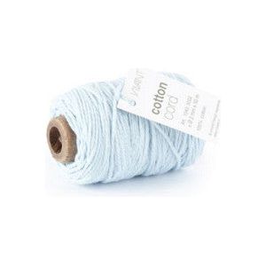 Cordon coton / Corde coton 50 mètres vieux bleu ø2mm