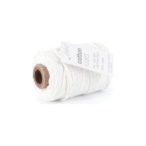 Cordon coton / Corde coton 50 mètres blanc ø2mm