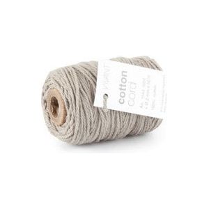 Cotton Cord / Katoen touw 50 meter grijs ø2mm