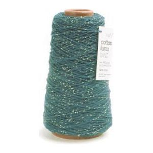 Cordon coton Lurex Twist Corde coton 300 mètres vert / or ø2mm