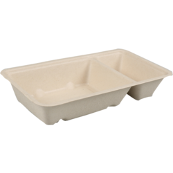 Barquette snack Pulpe de canne à sucre A9+1/A22, 203x95x36mm 50 pièces