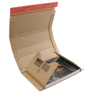 Boekverpakking A5+ 248x165x00/55mm varierend hoogte per stuk bruin