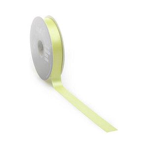 Ruban satin PREMIUM Double face 16mm x 25 mètres jaune vif