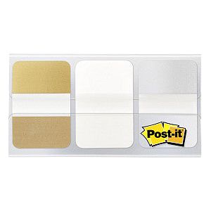 Post-it - Indextabs post-it 686 25mmx38mm wit goud zilver  | 5760 stuks