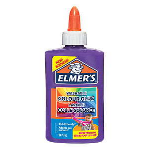 Elmer's - Kinderkleber Elmers 147 ml undurchsichtiger Lila | Flaschen Sie einen 147 Milliliter ab