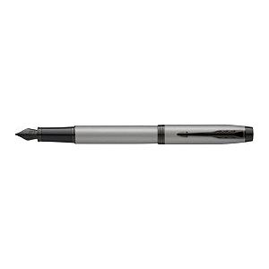 Parker - Fountain Pen Parker im Achromatic GB F Mat Grey | 1 Stück
