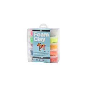 Foam Clay - Klei foam clay basic 10 x 35gr 10 kleuren | Set a 10 stuk