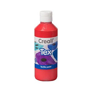 Creall - Textielverf creall tex rood 250ml | Fles a 250 milliliter