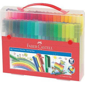 Faber Castell - ColorStift Faber -Castrell Connecteur 80ST Gift Set | Définir un 80 morceau