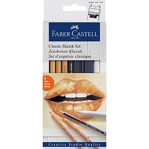 Faber Castell-Pence Faber-Castell Goldfaber Classic 6-Piece | Setzen Sie ein 6 -Stück | 66 Stücke