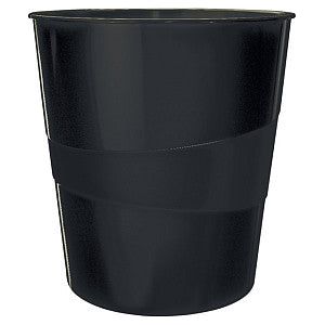 Leitz - Paper Bin Leitz Recycle Range 15 litres noirs | 1 pièce | 6 morceaux