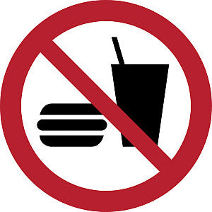 Tarifold - Pictogram eten en drinken niet toegestaan | 1 stuk