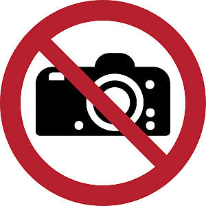 Tarifold - Pictogram fotografie verboden 200mm | 1 stuk