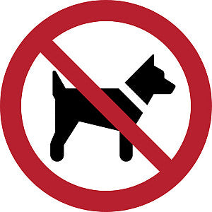 Tarifold - Pictogram honden niet toegestaan 200mm | 1 stuk