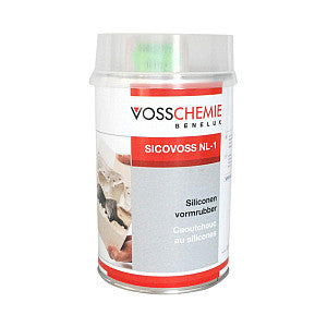 Voss - Vormrubber gietsiliconen 1kg + verharder | Blik a 1 stuk