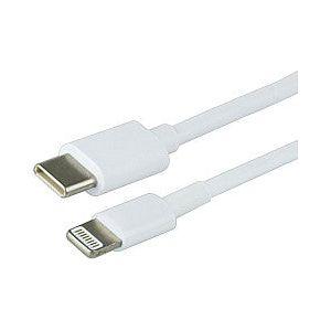 Câble Green Mouse USB Lightning-C 2 mètres blanc