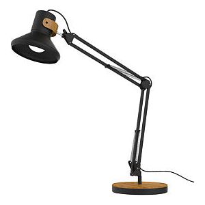 Lampe de bureau Unilux Baya LED noir/bambou | 48 pièces