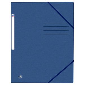 Oxford - Elastomap oxford top file+ a4 donker blauw  | 50 stuks