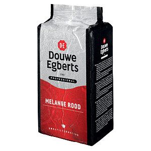 Douwe Egberts - Koffie douwe egberts snelfilter melange rood 1kg | Pak a 1000 gram | 6 stuks