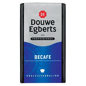 Douwe Egberts - Koffie douwe egberts snelfiltermaling decafe 250gr | Pak a 250 gram | 12 stuks