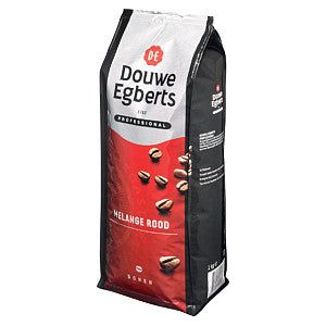 Douwe Egberts - Koffie douwe egberts bonen melange rood 1kg | Zak a 1 kilogram | 6 stuks