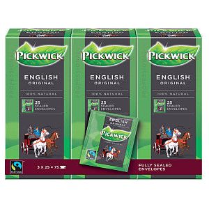 Pickwick - Thee pickwick fair trade english 25x2.5gr | Omdoos a 3 pak x 25 stuk
