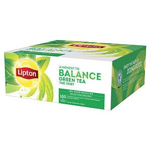 Lipton - Thee lipton balance green tea 100x1.5gr | Pak a 100 stuk | 12 stuks