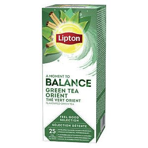 Lipton - Thee lipton balance green tea orient 25x1.5gr | Pak a 25 stuk | 6 stuks