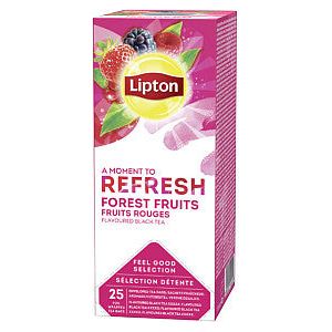 Lipton - Thee lipton refresh forest fruits 25x1.5gr | Pak a 25 stuk | 6 stuks