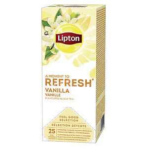 Lipton - Thee lipton refresh vanille 25x1.5gr | Pak a 25 stuk | 6 stuks