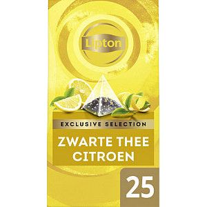 Lipton - Thee lipton exclusive citroen 25x2gr | Pak a 25 stuk | 6 stuks