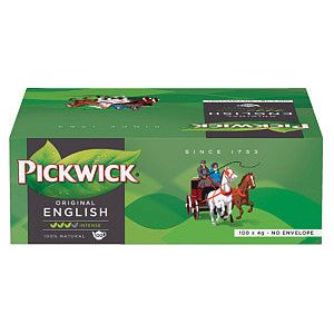 Pickwick - Thee pickwick engelse melange 100x4gr | Pak a 100 stuk | 6 stuks