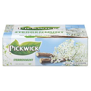 Pickwick - Thee pickwick sterrenmunt 100x2gr met envelop | Pak a 100 stuk | 6 stuks
