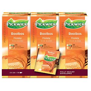 Pickwick - Thee pickwick rooibos honey 25x1.5gr | Omdoos a 3 pak x 25 stuk