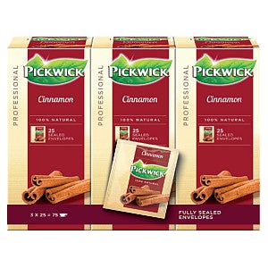 Pickwick - Thee pickwick cinnamon 25x1.5gr | Omdoos a 3 pak x 25 stuk