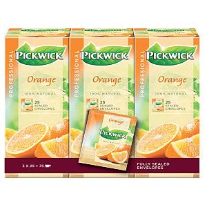 Pickwick - Thee pickwick orange 25x1.5gr | Omdoos a 3 pak x 25 stuk
