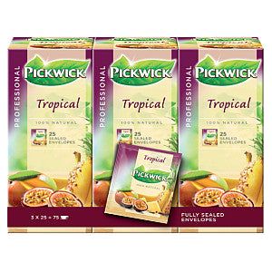 Pickwick - Thee pickwick tropical 25x1.5gr met envelop  | 3 stuks