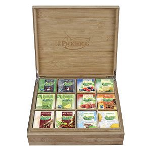 Boîte à thé Pickwick comprenant 12 saveurs de thé