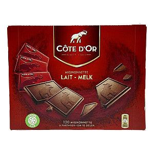 Cote d'or - Chocolade cote d'or mignonnette melk 120x10 gram | Doos a 120 stuk