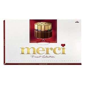 MERCI - Chocolate Merci Fine Sélection 400gr | 1 boîte | 8 pièces