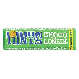 Tony's Chocolonely - Chocolade tony chocolonely amandel zeezt reep 47gr | Stuk a 47 gram | 35 stuks
