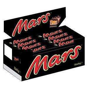 Mars bars single 51gr 32 pièces