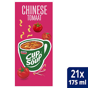 Unox - Cup-a-soup chinese tomaten 175ml | Doos a 21 zak
