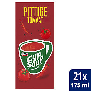 Unox - Cup-a-soup pittige tomaat 175ml | Doos a 21 zak